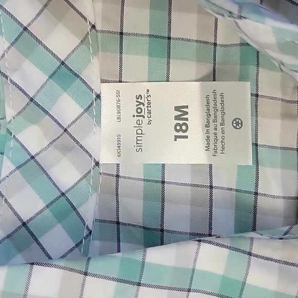 Simple Joys by Carter's Bow Tie & Suspender Set - Grey, Green Plaid, 18m - Picture 4 of 4